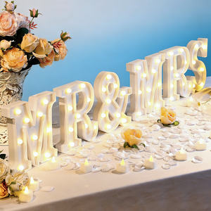 Lettere Luminose per Decorazioni Matrimoniali, Luci Mr & Mrs, Lettere Luminose da 3ft 4ft, Grandi Numeri LED, Lettere Giganti Illuminate - Product Image 2