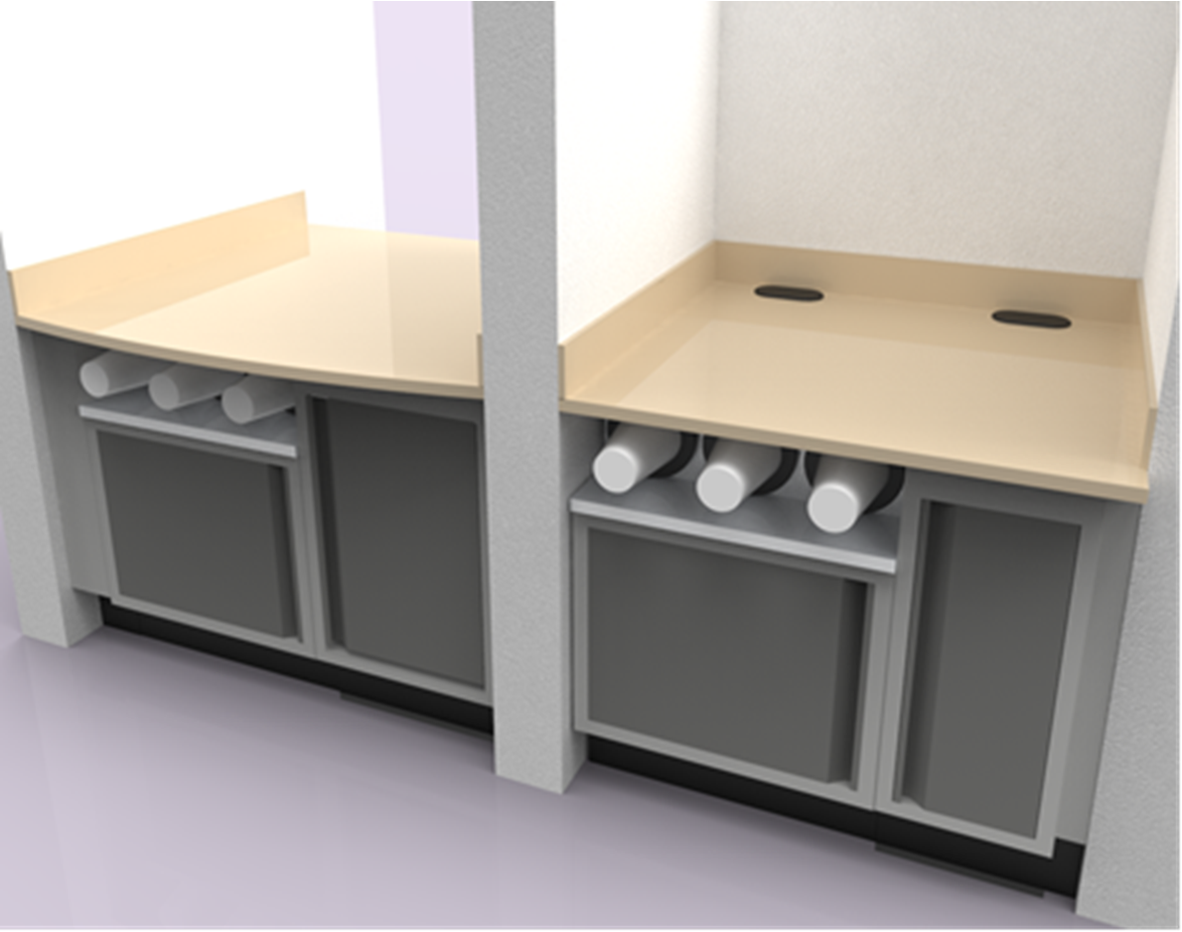 Оформление заказа с проволочной полкой для конфет, угловой мерчендайзер и подключенный бар для напитков