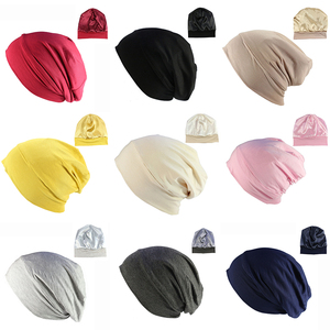 Phương thức đàn hồi lụa satin lót nắp ca-pô Slouchy <span class=keywords><strong>Beanie</strong></span> Hat đêm sọ CHEMO ngủ <span class=keywords><strong>cap</strong></span> cho nam giới Phụ Nữ Ngủ - Product Image 1