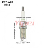 Venta Directa de Fábrica Yipei, Bujías de Platino OEM de Alta Calidad 5018 LFR5AGP para Toyota, Lexus, Peugeot