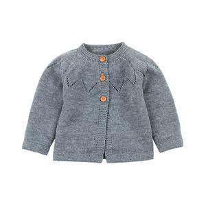 Ivy10525A Automne Hiver 2019 Cardigan en tricot uni pour fillettes, motif princesse, cardigan uni pour bébé - Product Image 1
