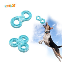 Famipet Fabricant OEM Vente en gros Nouveau jouet à mâcher pour animaux de compagnie en TPR durable et non toxique, design disque volant, jouets interactifs pour chiens