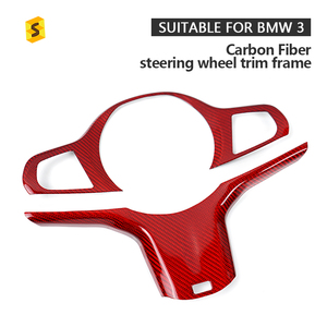 Accesorios interiores de fibra de carbono 3K, pegatina para volante para BMW Z4 G29 2019 - Now 3 Series G20 M Drive 2020 - Now - Product Image 2