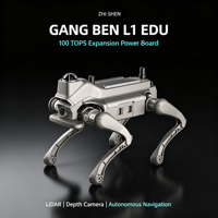 Robot quadrupède L1 EDU Pro avec carte 100TOPS, caméra de profondeur LiDAR, 15 kg, 43,2 V pour laboratoire universitaire et développement de l'IA ZY