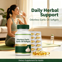 Capsules de gelée molle à l'huile d'ail pure, supplément alimentaire concentré d'extrait d'ail, approvisionnement en vrac