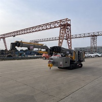 Grue araignée télescopique sans fil télécommandée, électrique/diesel, capacité 3T, pour levage en espace restreint