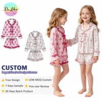 Pyjamas personnalisés en bambou pour enfants, combinaisons d'été pour bébés, pyjamas doux pour filles et garçons