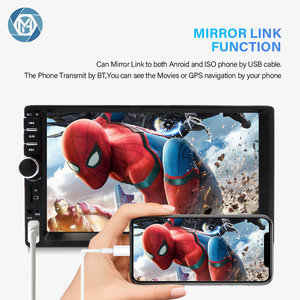 Reproductor <span class=keywords><strong>MP5</strong></span> Universal de 7 pulgadas completamente táctil 2 Din para coche con Radio FM estéreo multimedia <span class=keywords><strong>USB</strong></span>/TF AUX cámara trasera para colocación de tablero - Product Image 4