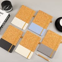 Carnet de notes promotionnel en tissu PU et liège 2025, couverture rigide, écologique, cadeau d'entreprise