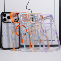 Coque de téléphone magnétique 2-en-1 en gros pour iPhone 18 Pro Max, pare-chocs coloré transparent antichoc pour iPhone 17 16 15 14 13 12 11