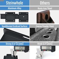 SANKINS moderno 5,5 \ "negro mate hierro forjado resistente puerta de valla pestillo Puerta de Granero Flip Hardware cerradura de granja