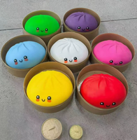 Jouet Squishy Géant Réaliste de 25 cm en TPR Souple pour Baozi, Anti-stress à Presser, Gadget Tendance Viral