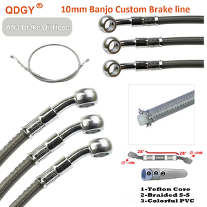 Manguera de Freno para Motocicleta, Cilindro Maestro, Línea de Freno, Accesorios para Pit Bike, de 400mm a 2200mm para Xr250r <span class=keywords><strong>Honda</strong></span> Cr Xr650r Kx <span class=keywords><strong>250</strong></span> 450 Crf - Product Image 2