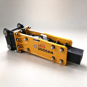 Martillo Hidráulico SOOSAN SB43 con Cincel de 75 mm para Excavadoras de 5-12 Toneladas, para Demolición de Roca, Garantía de 1 Año - Product Image 1