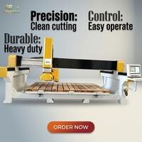 Routeur CNC 5 axes pour pierre, machine de découpe à pont CNC 4+1 avec caméra industrielle et ventouse pour dalles de quartz de cuisine