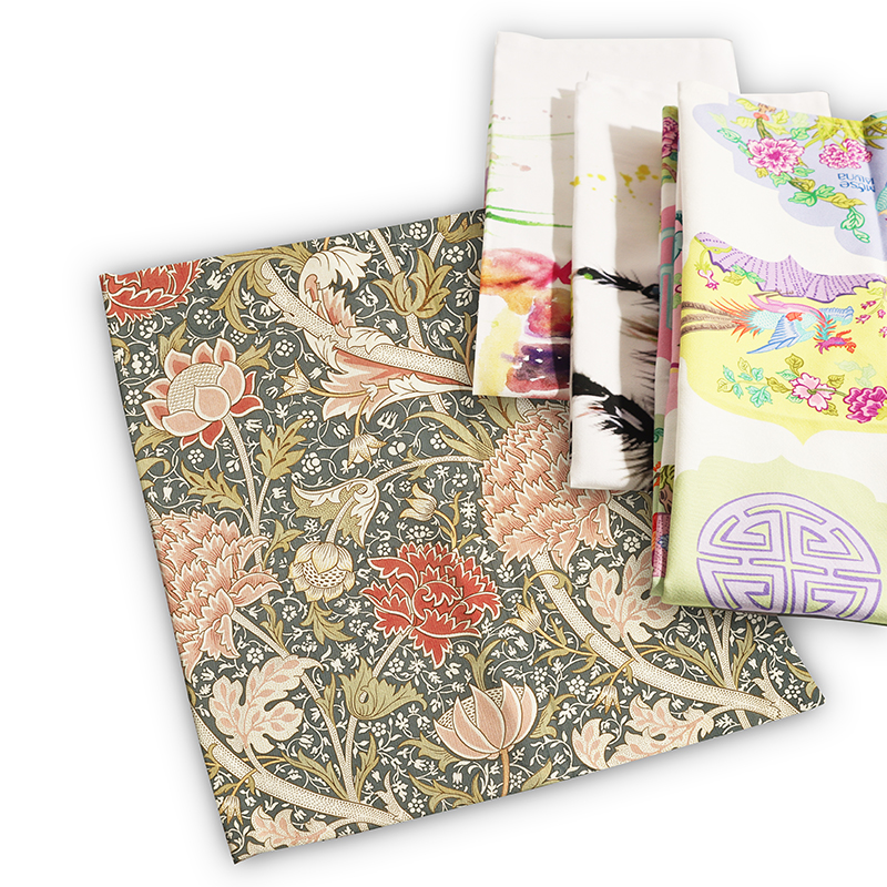 HOSHOM Custom logo Digital Printed Flour Sack Cloth 100% Cotton Linen Cleaning Woven Kitchen Dish Tea Towel Made in China