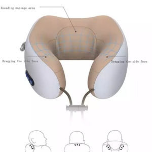 Masseur électrique pour le cou à usage domestique, best-seller, en forme de U, rechargeable, avec fonction de chauffage - Product Image 3