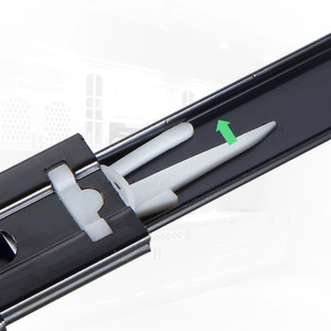 Glissière de tiroir Jessway à amortissement, 45 mm, en acier laminé à froid de 1,8 mm, à trois sections, avec roulement à billes, pour tiroir de meuble - Product Image 4