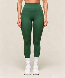 OEM pantaloni da Yoga stretti per ragazze di alta qualità Guangdong asciugatura rapida pantaloni da Yoga da donna verde a vita alta <span class=keywords><strong>Leggings</strong></span> Yoga senza cuciture - Product Image 6