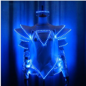 Abito a Led leggero a Led per donne costumi luminosi Sexy per ragazze che ballano abiti da spettacolo - Product Image 2