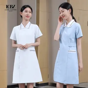 Hemşirelik tıbbi hemşireler Set üniforma setleri fırçalama Jogger takım Ciel mavi çiçek hastane scuniforms üniforma doktor hemşire