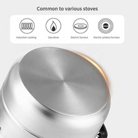 Edelstahl 2-stöckiger Umweltfreundlicher Multifunktions-Dampfgarer mit Deckel 30cm für Restaurants und Heimküchen