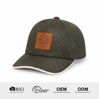 Gorra de Béisbol de Lujo Personalizada de 5 Paneles con Visera Curva, Parche de Cuero con Logotipo, Cierre de Hebilla Metálica, Moda Urbana Unisex para Adultos, OEM