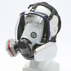 GB2890 Masker Pelindung Wajah Masker <span class=keywords><strong>Respirator</strong></span> Masker <span class=keywords><strong>Gas</strong></span> Helm Kerja Pertanian Kimia Anti-racun - Product Image 2