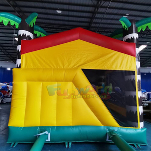Outdoor kids jumper bounce house chateau gonflable jurassic world inflatable bouncy castle with slide - Product Image 5