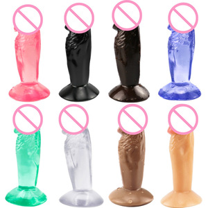 Nuevo Dildo de Silicona de Tamaño Mini Multicolor 2023, Dildo Corto Realista de Gelatina Cristal para Mujeres, Juguete Sexual - Product Image 1