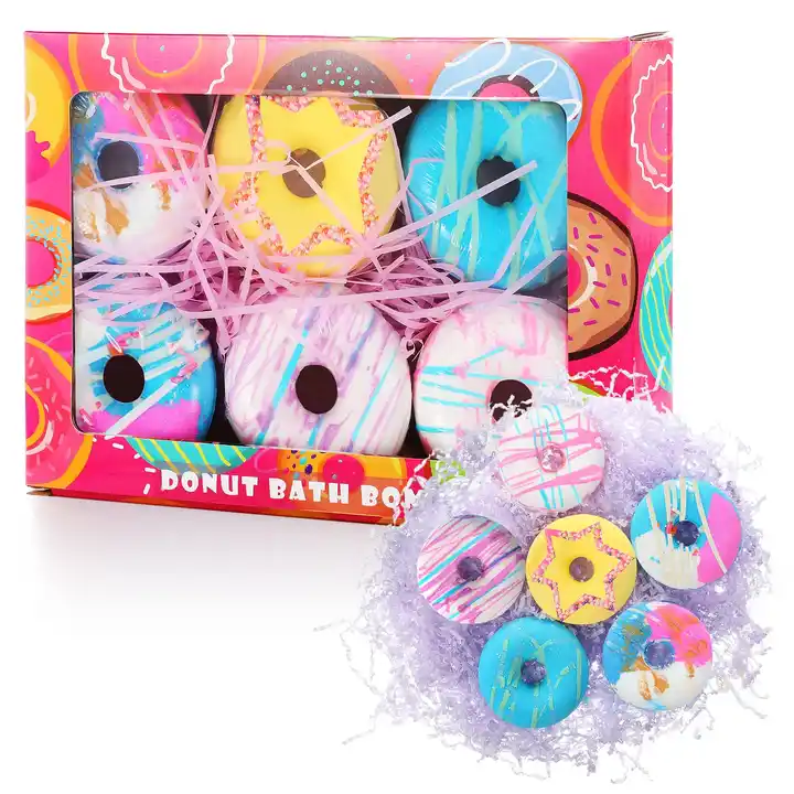 Bath Bombs Gift Set,6 Piece Bubble Bath Fizzies,Lavender,Vanilla