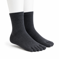 Chaussettes professionnelles à cinq doigts pour hommes et femmes - Chaussettes anti-ampoules à doigts séparés pour la course et la randonnée
