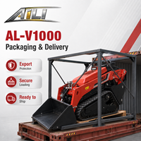 AL-V1000 Mini-chargeuse compacte sur chenilles 500 kg avec godet de 0,19 m³ pour la construction, l'agriculture et l'aménagement paysager