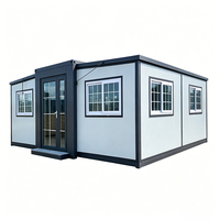 Casa Contenedor Moderna, Transpirable, Extensible y Plegable, de Doble Cara, Residencia Pequeña Desplegable para Uso en Escuelas y Centros Comerciales