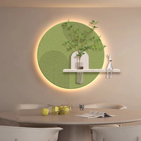 Plantes vertes peintures suspendues papillon grès objet réel peinture sophistication Restaurant Art décor peinture hydroponique