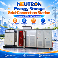 Station BESS préfabriquée pour ferme solaire à grande échelle, configuration de compartiments pré-conçue pour l'énergie solaire, 33 kV, 50 Hz, NEUTRON