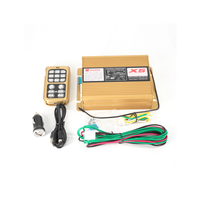 Sirène haut-parleur klaxon 12V 200W X5 sirène avertissement alarme contrôle sans fil pour Ambulance camion de pompiers moto véhicules d'urgence