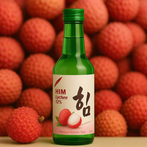 Him Lychee Soju 360ml Licor refrescante Mezcla única Dulce Lichi fresco Sabores tradicionales de Soju Botella de vidrio Alcohol primario - Product Image 2