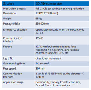 Barrera <span class=keywords><strong>de</strong></span> Acceso Peatonal <span class=keywords><strong>de</strong></span> Alta Seguridad Ante, Torniquete Automático <span class=keywords><strong>de</strong></span> Barrera Abatible para Vecindario - Product Image 6