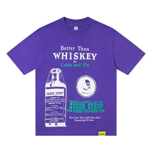 เสื้อยืดกันไอไซรัปของผู้ชายยี่ห้อดังพิมพ์ลายคลาสสิกแบบสแกนได้เสื้อแขนสั้นสำหรับผู้ชาย - Product Image 2