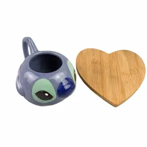 New design Stitch Cartoon Characters Mugs Water Cup Teacup 3D stereo Shape 500ml Ceramic Coffee Mug