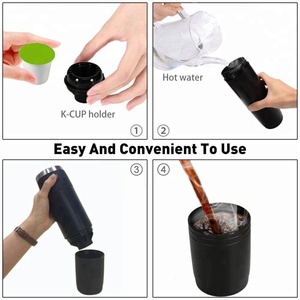 Cafetière portable 2-en-1 pour café en poudre et capsules K-Cup, idéale pour les voyages et le camping, certifiée - Product Image 4