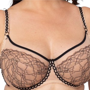 Reggiseno a <span class=keywords><strong>balconcino</strong></span> morbido e morbido da <span class=keywords><strong>donna</strong></span> con ferretto ricamato in pizzo morbido e traspirante personalizzato con ferretto - Product Image 4