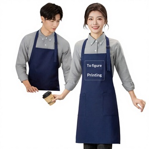 Tablier en coton ignifuge unisexe pour la restauration, le soudage électrique, le meulage et le service, uniforme anti-salissures pour <span class=keywords><strong>barman</strong></span> en milieu de restauration - Product Image 1