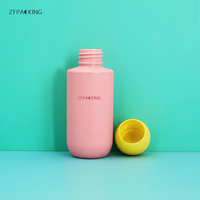 Bouteille à pompe plate carrée mate en PE de 300 ml pour savon liquide, désinfectant pour les mains, shampoing, soins personnels