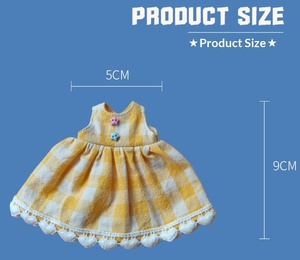 Vente directe usine OEM ODM NINI Zsiga Vêtements de poupée : Pantalon à bretelles rayé et accessoires pour poupée modèle Gazi Sister en tissu - Product Image 5