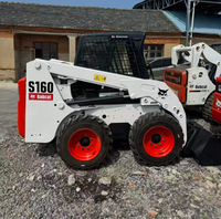 Minicargadora Usada Ligera de Tamaño Compacto con Capacidad de Desplazamiento Flexible Bobcat S160 para Construcción en Interiores