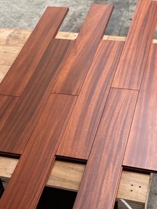Suelo de <span class=keywords><strong>Madera</strong></span> Maciza <span class=keywords><strong>Iroko</strong></span> con Sistema de Ranura y Lengüeta, Acabado Mate, Grado Premium, Estilo Europeo, para Dormitorio y Cocina - Product Image 5