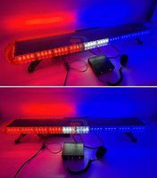Barra de Luces LED de Advertencia de Emergencia, Alarma de Techo de Coche, Ambulancia, Rojo, Azul, Sirena Intermitente, Control de Altavoz IP65, 80 cm, 120 cm