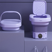 Nueva Lavadora de Ropa Interior y Calcetines, Totalmente Automática, Plegable, Portátil, Mini Lavadora Plegable con Centrifugado